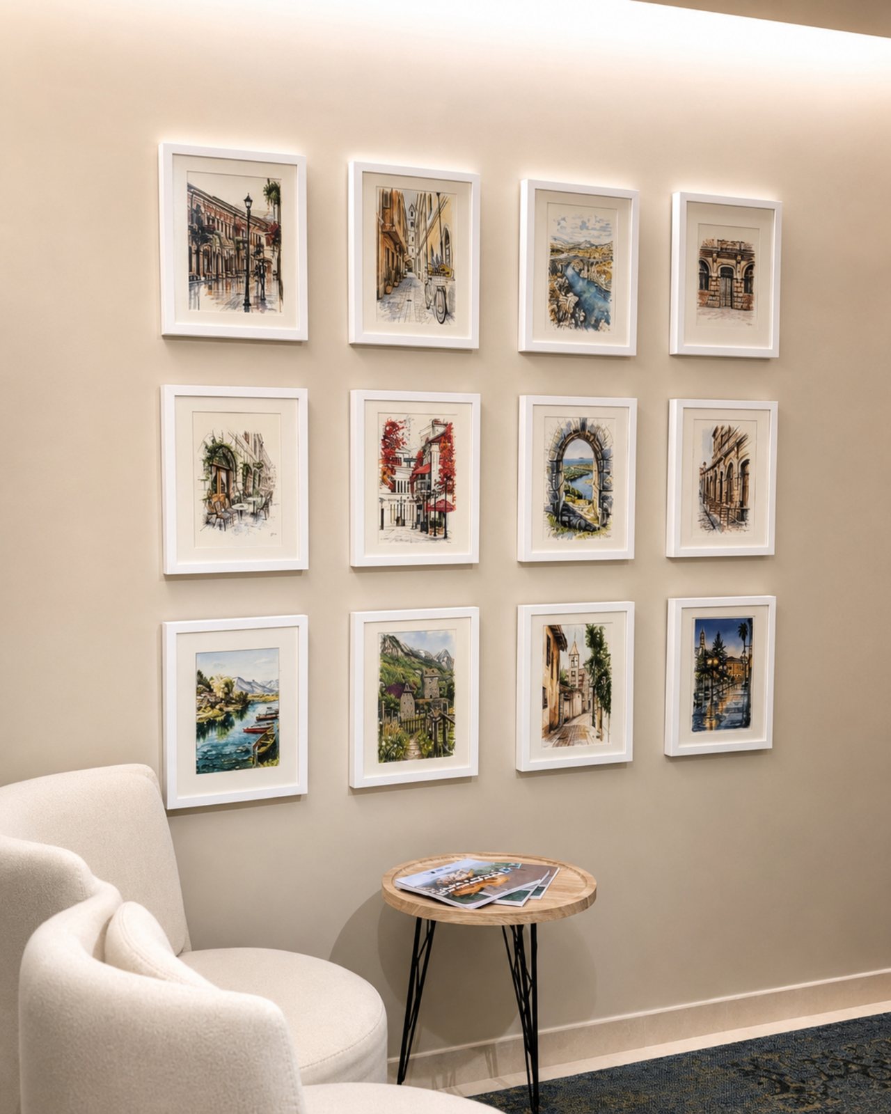 Art wall lounge