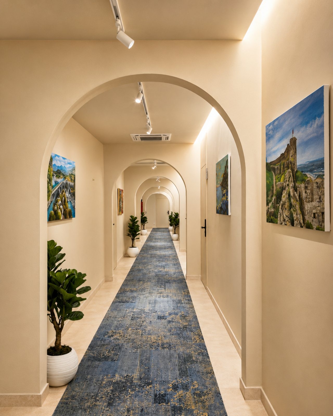 Arched corridor