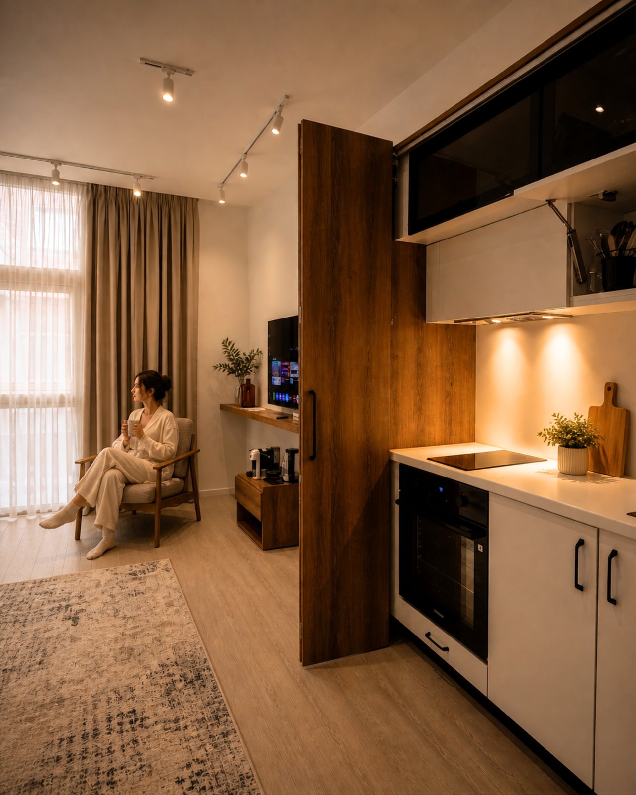 Room with kitchenette